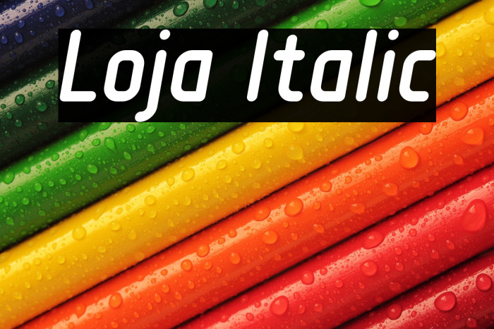 Loja Italic Example 2