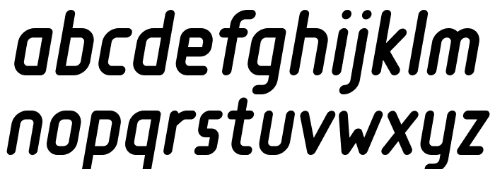 Loja Italic Font LOWERCASE