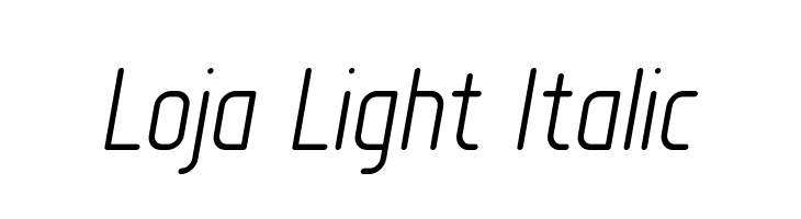 Loja Light Italic  Descarca Fonturi Gratis