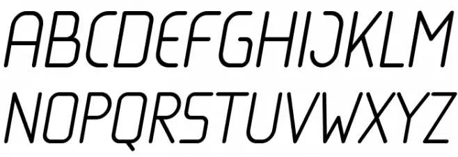 Loja Light Italic 字体 大写