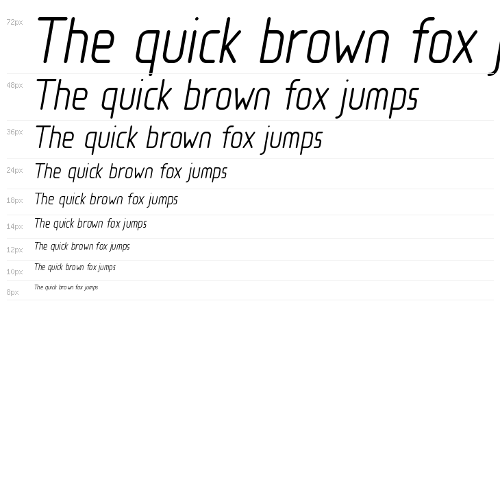 Loja Light Italic Waterfall