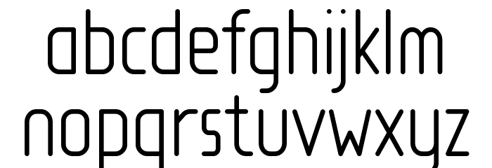 Loja Light Font LOWERCASE