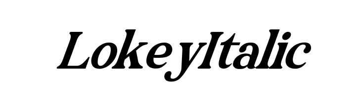 Lokey Italic  font caratteri gratis
