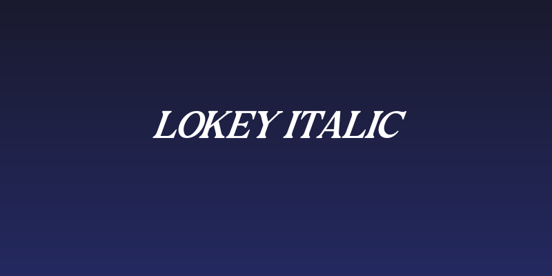 Lokey Italic Social Header