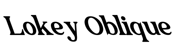 Lokey Oblique  baixar fontes gratis