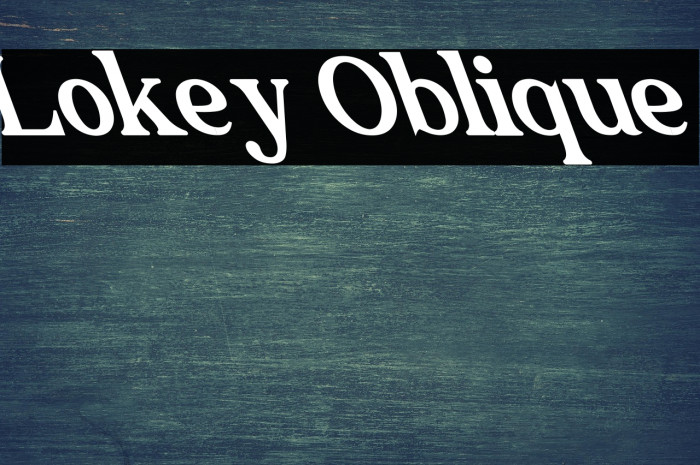 Lokey Oblique Example 1