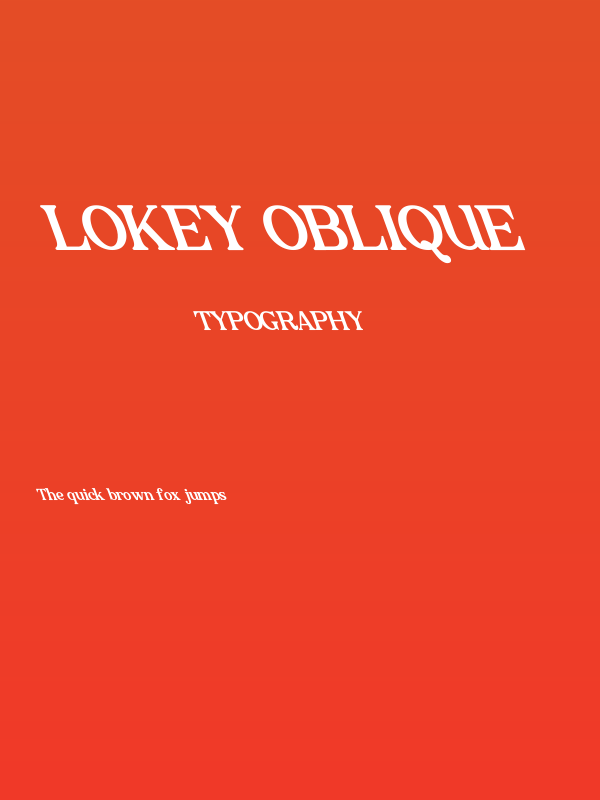Lokey Oblique Poster