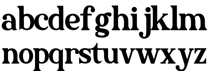 Lokey Font LOWERCASE