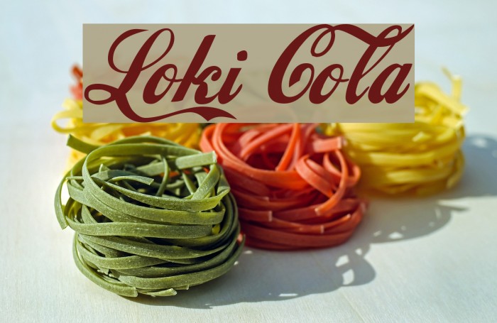 Loki Cola Font examples