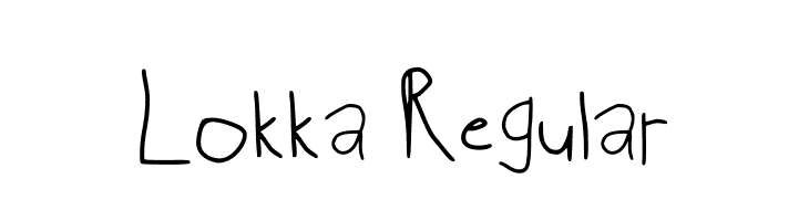 Lokka Regular  font caratteri gratis