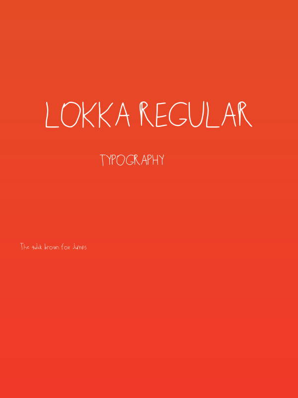Lokka Regular Poster
