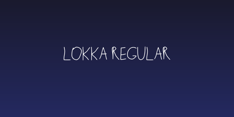 Lokka Regular Social Header
