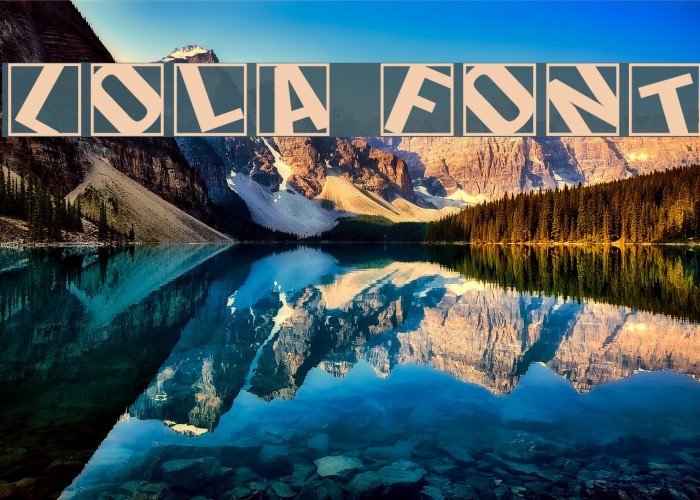 Lola Font examples