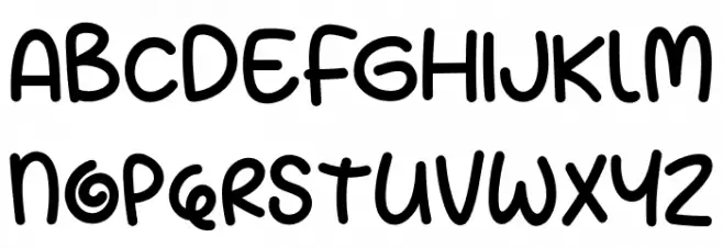 Lolicandy Schriftart Groß