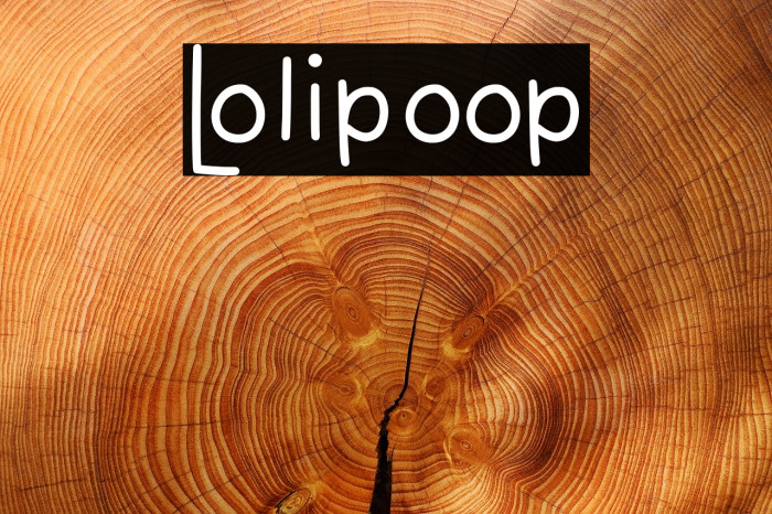 Lolipoop Font examples