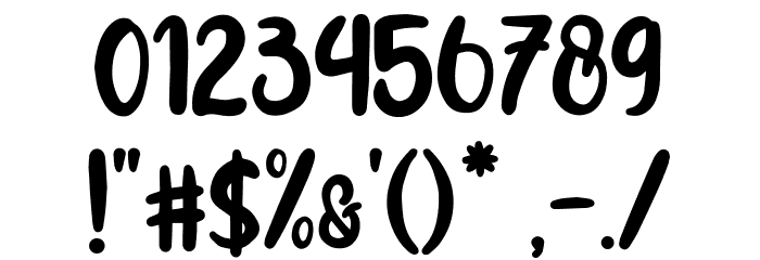 Lolitta-Bold Font OTHER CHARS