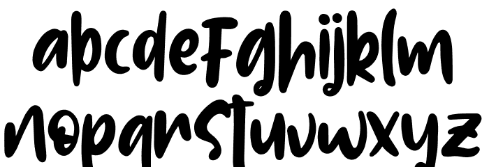 Lolitta-Bold Font LOWERCASE