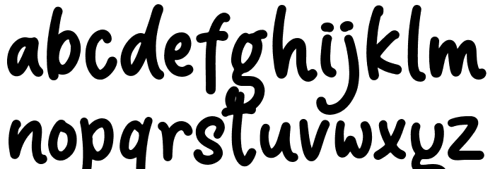Lollipa Font LOWERCASE