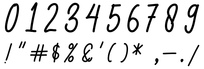Lollipolly Font OTHER CHARS