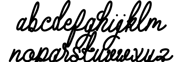 Lollipolly Font LOWERCASE