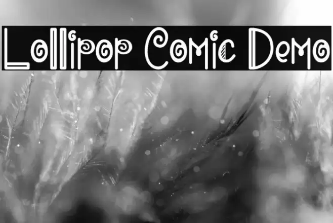 Lollipop Comic Demo Fuentes examples