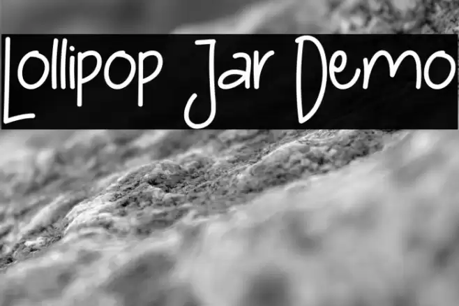 Lollipop Jar Demo Font examples