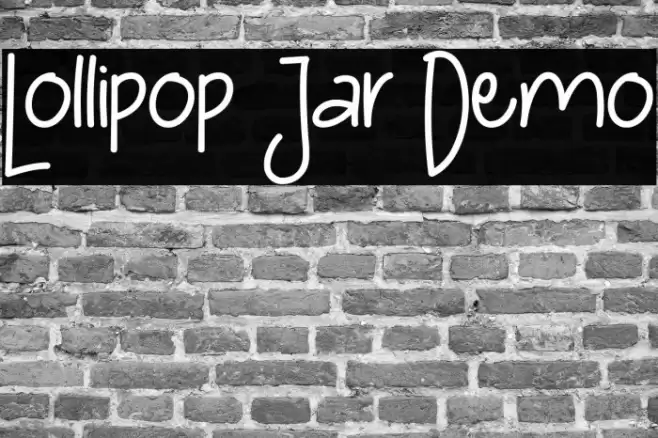 Lollipop Jar Demo Font examples