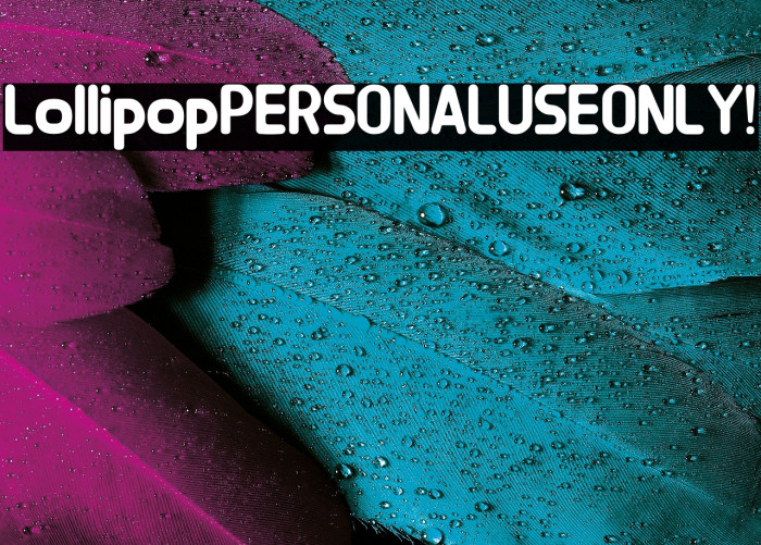 Lollipop PERSONAL USE ONLY! Example 1