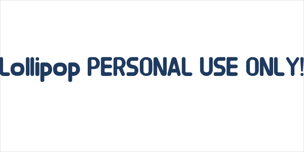 Lollipop PERSONAL USE ONLY! Logo