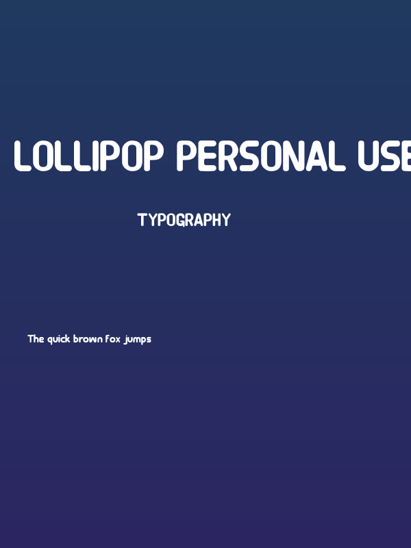 Lollipop PERSONAL USE ONLY! Poster
