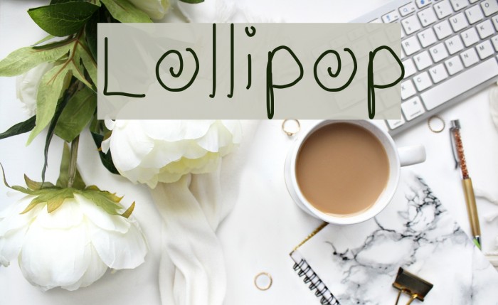 Lollipop Font examples
