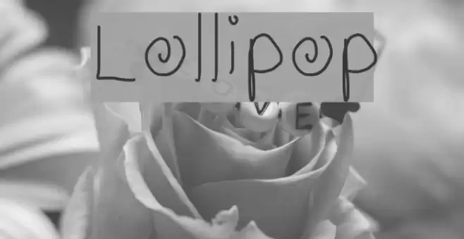 Lollipop Font examples