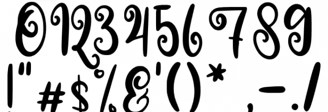 Loly Candy Font OTHER CHARS