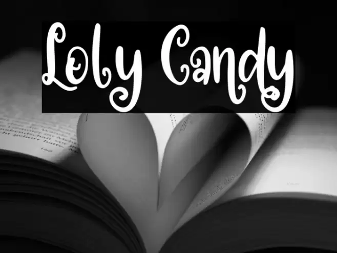 Loly Candy Font examples