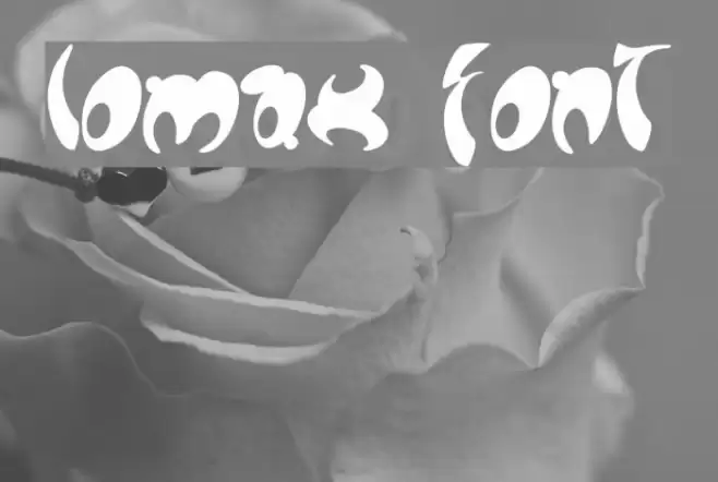 Lomax Font examples