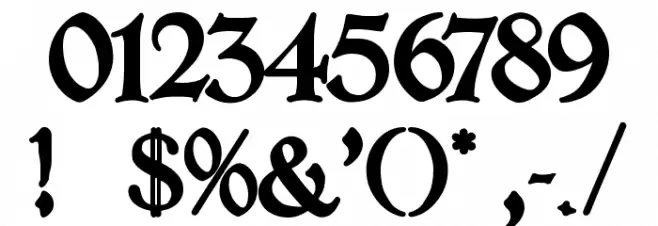 LombarDuerer Font OTHER CHARS