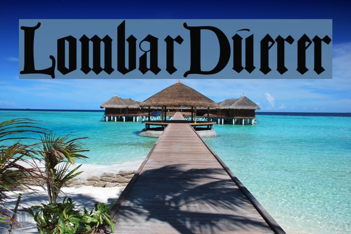 LombarDuerer Font examples