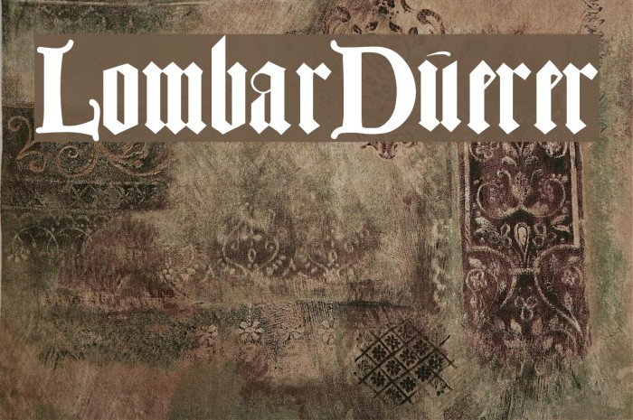 LombarDuerer Font examples