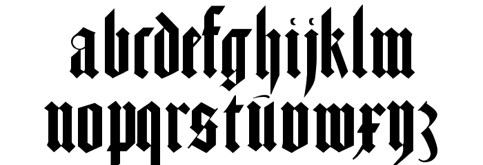 LombarDuerer Font LOWERCASE