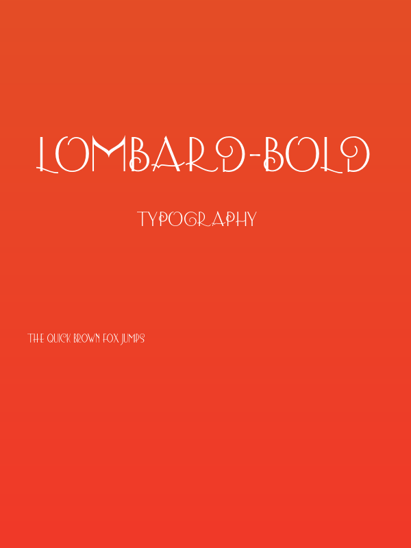 Lombard-Bold Poster