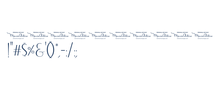 Lombard Personal Use Other Characters