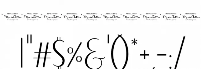 Lombard Personal Use Font OTHER CHARS