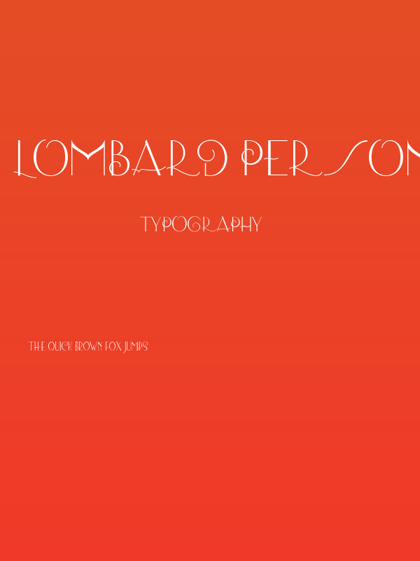 Lombard Personal Use Poster