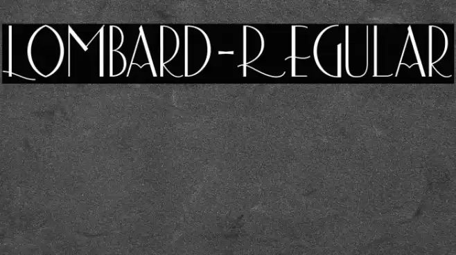 Lombard-Regular Font examples
