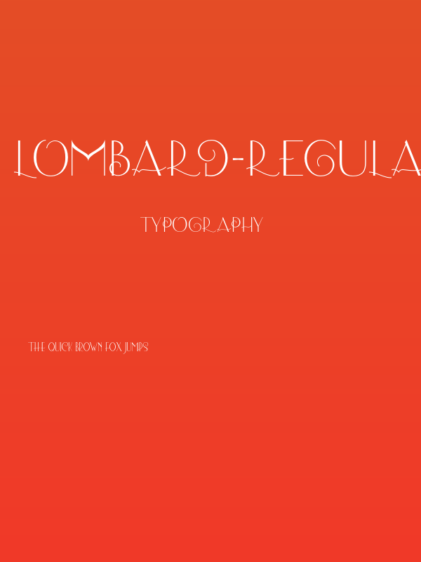 Lombard-Regular Poster