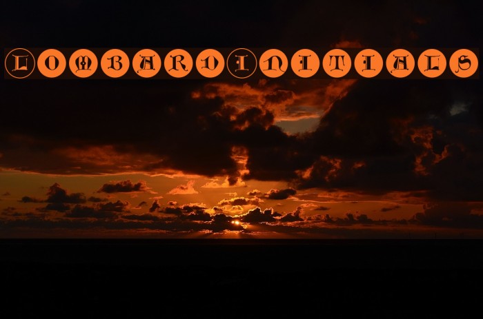 LombardInitials Font examples