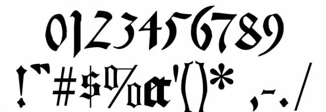 LombardPlattfuss Font OTHER CHARS