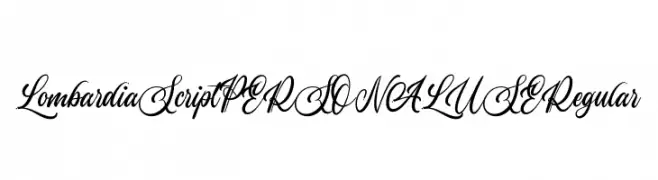Lombardia Script PERSONAL USE Regular  Free Fonts Download