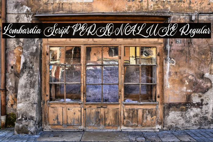 Lombardia Script PERSONAL USE Regular Example 2