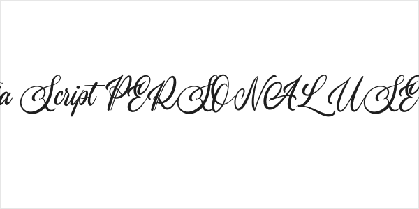 Lombardia Script PERSONAL USE Regular Logo